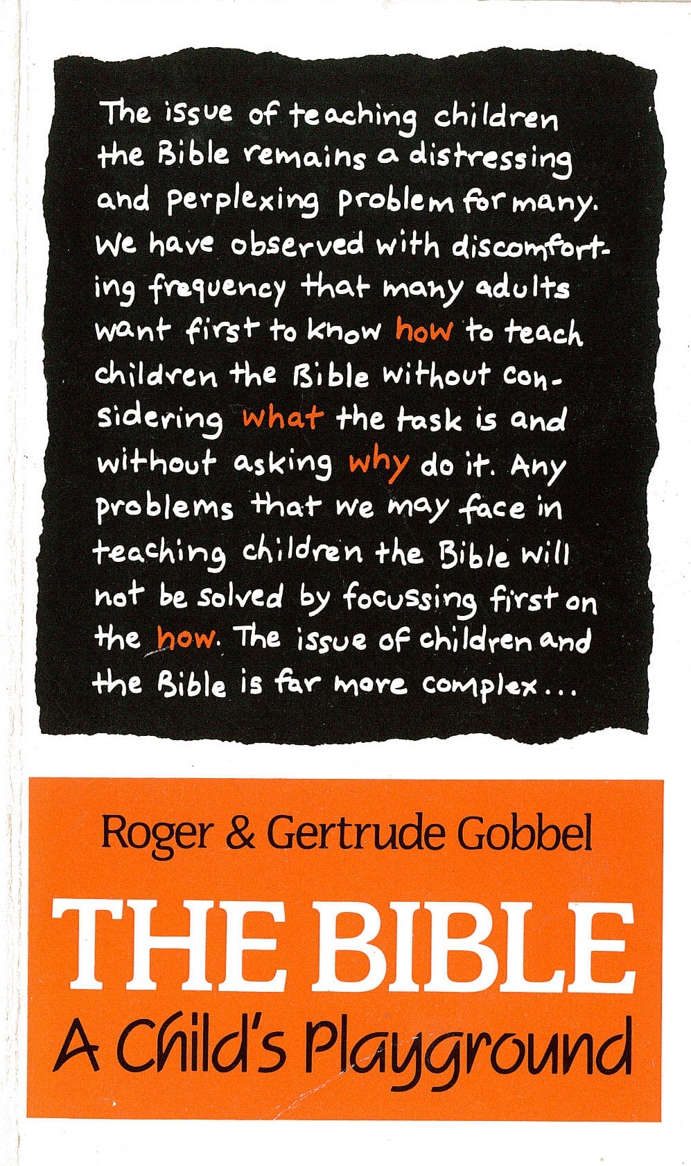 The Bible: A Child's Playground Cover