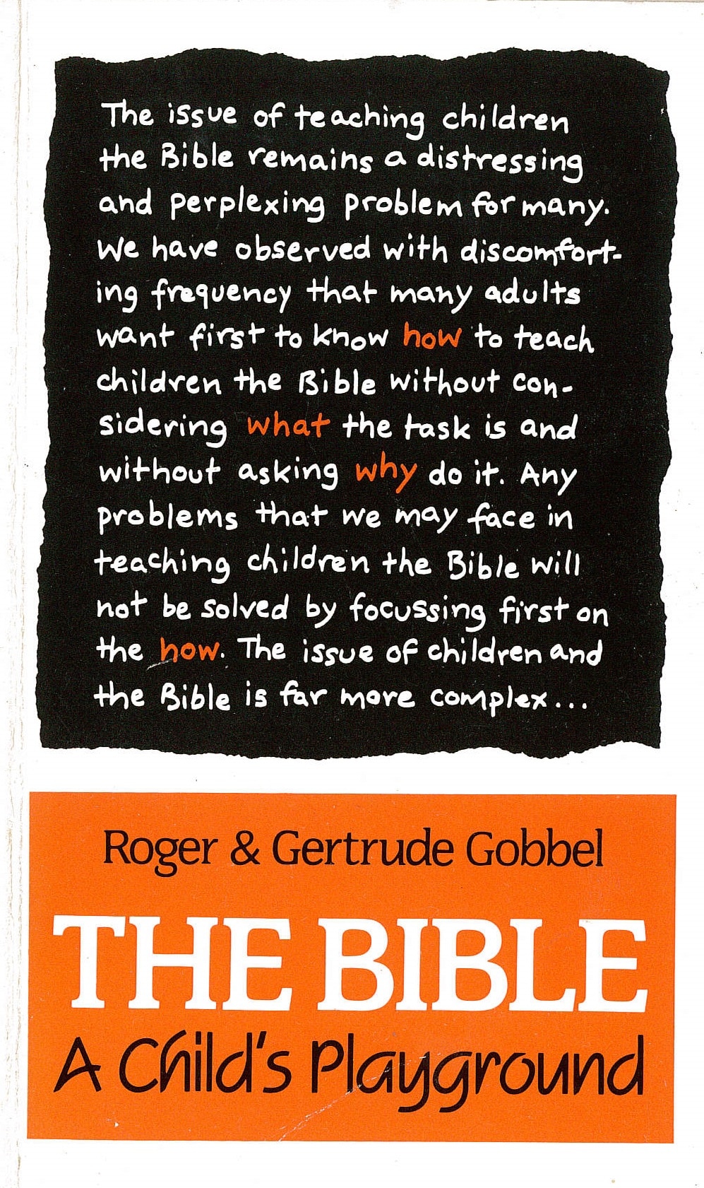 The Bible: A Child's Playground